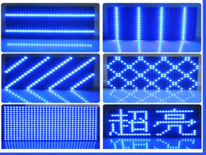 Semi-Outdoor & Outdoor Single Blue Text LED Display Screen Module