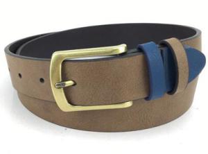 High Quolity Real Leather PU Men′s Belt Pass BSCI Test, (KB-1610059)