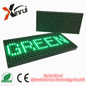 High Brightness P10 Single Green LED Text Module Screen Display